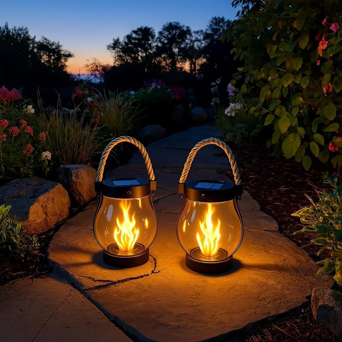 ZERMAA™ Solar Flame Lantern